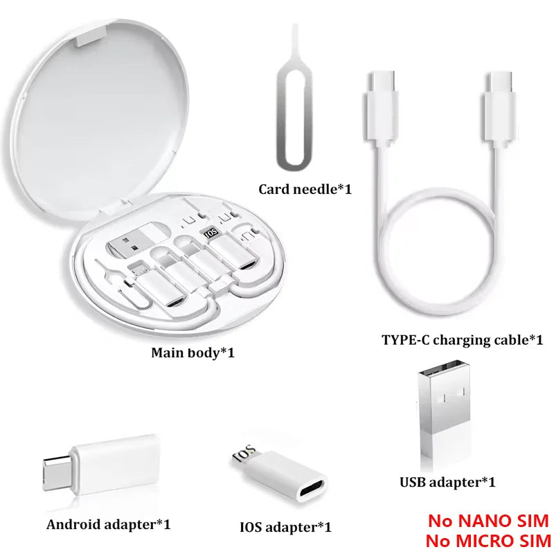 Kit Cabo USB-C 60W Multi Adaptador Carregamento