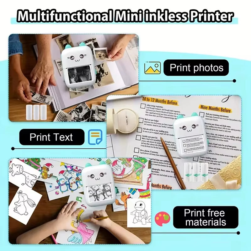 58Mm Mini Portable Thermal Photo Printer