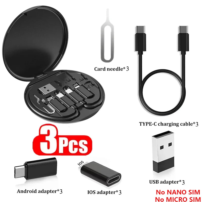 Kit Cabo USB-C 60W Multi Adaptador Carregamento