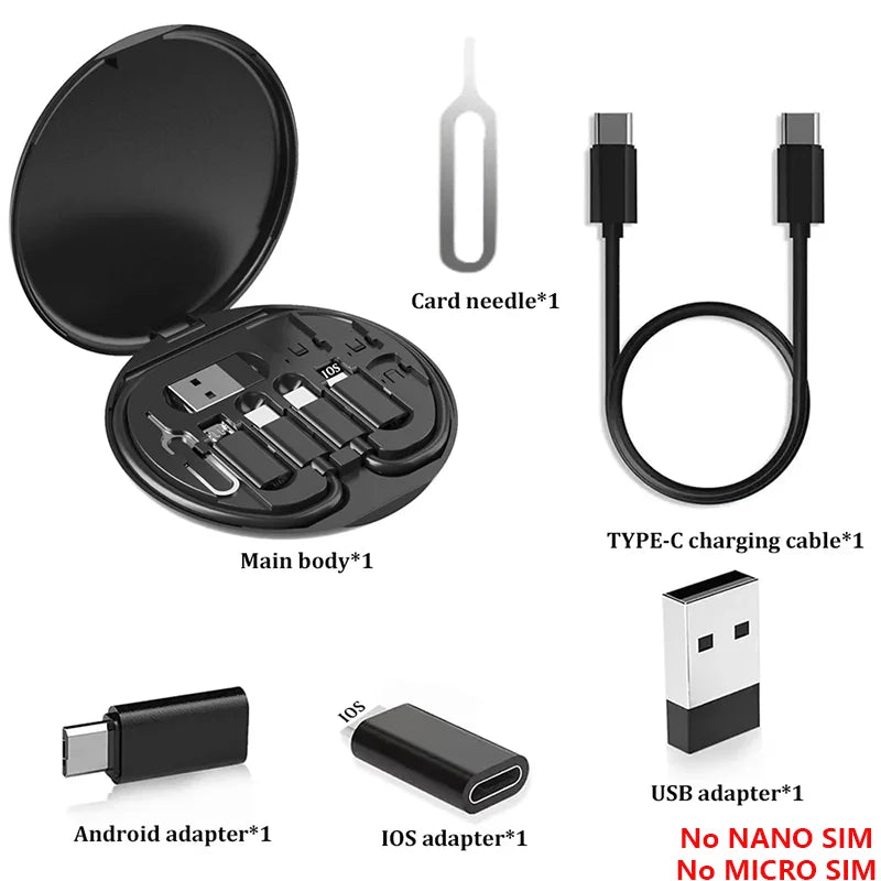 Kit Cabo USB-C 60W Multi Adaptador Carregamento